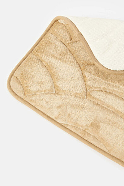 REDTAG Beige Renee Memory Foam Bath Mat