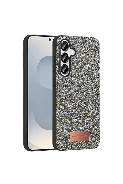 Marsilyan غطاء سامسونج جالاكسي S25 بلس اللامع من ون جيف - فضي