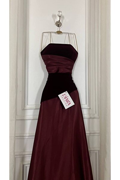 diarafashionsa Velvet evening dress with taffeta