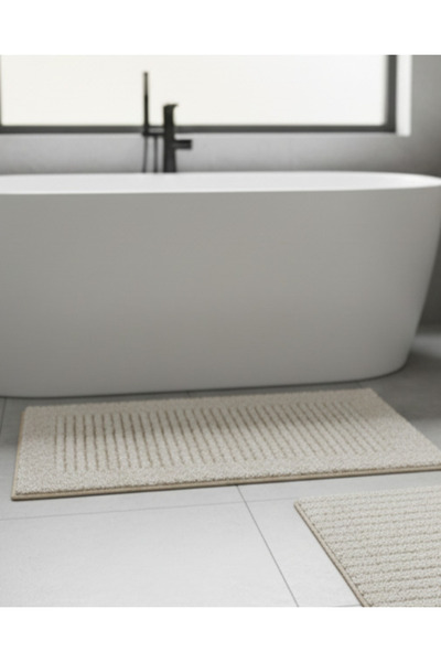 REDTAG Cream Textured Bathmat