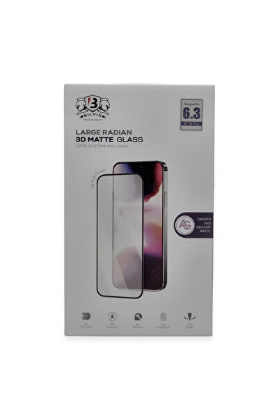 eco port واقي شاشة زجاجي ثلاثي الأبعاد غير لامع لهاتف آيفون 16 برو ماكس من بي...