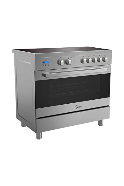 Midea طباخ سيراميك 90 سم مع فرن متعدد الوظائف