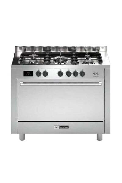 Bompani Gas Cooker - 5 Burners - Grey - 100x60x85 cm - TECH100.GG5TCIX