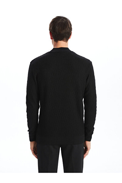 LC Waikiki Black Turtleneck Long Sleeve Men's Knitwear Sweater