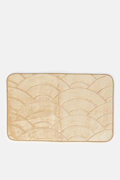 REDTAG Beige Renee Memory Foam Bath Mat