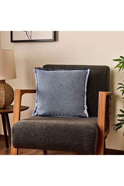 Evidea Soft Plaid Kırlent - Mavi - 45x45 cm