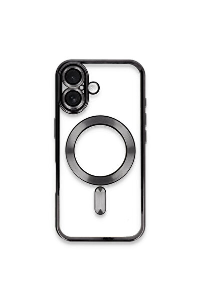 Marsilyan غطاء حماية مغناطيسي لهاتف آيفون 16 بلس - أسود