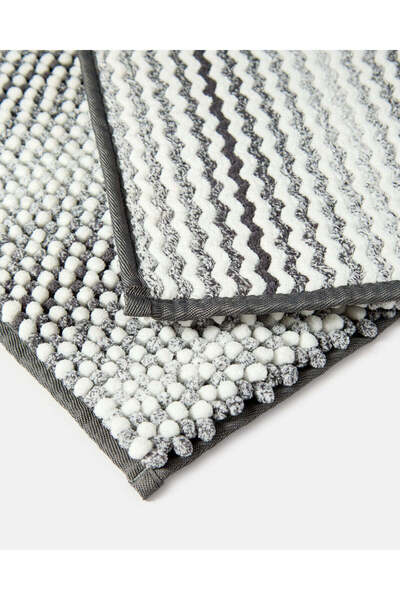 REDTAG Grey Chenille Bathmat