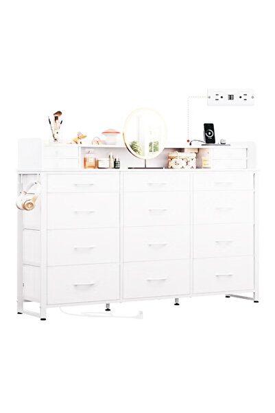 KEKE خزانة ملابس كهربائية بـ 16 درجًا للاستخدام داخل المنزل، خزانة تخزين 59.0...