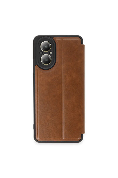 Marsilyan حافظة فليب لهاتف Realme 12 Lite - تان