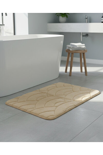 REDTAG Beige Renee Memory Foam Bath Mat