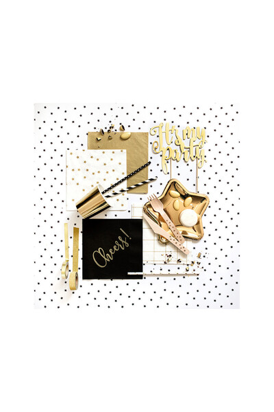 Other Star napkins, gold, 33x33cm (1 pack / 20 pcs.)