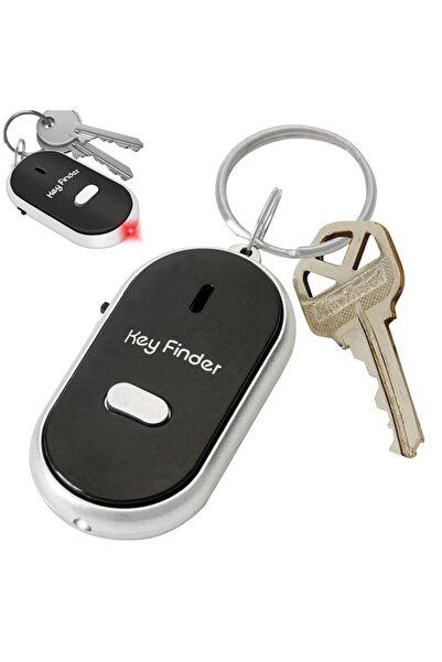 OEM Whistle keychain for locating lost keys - black