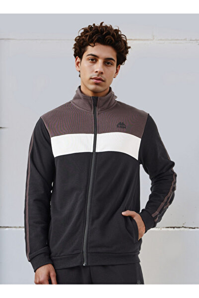 Kappa Men Regular Fit Colourblock Hoodie