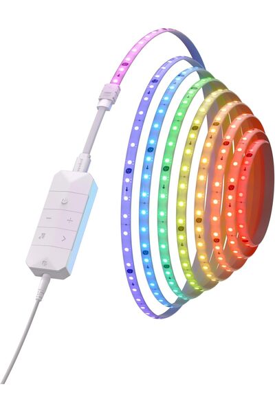 Nanoleaf Essentials Matter Lightstrip LED Strip Starter Kit, Addressable HD 5M RGBIC