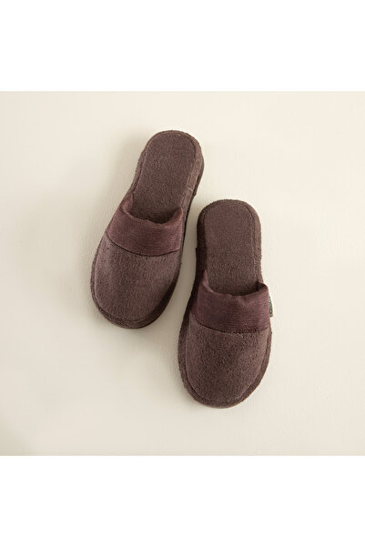 Chakra Floss Unisex Terlik Koyu Kahve