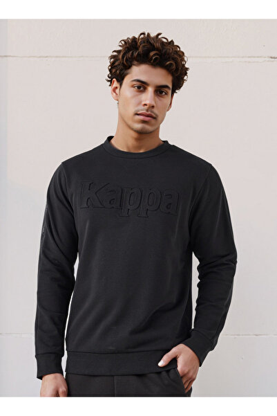 Kappa سويت شيرت رجالي بقصّة عادية وشعار منقوش