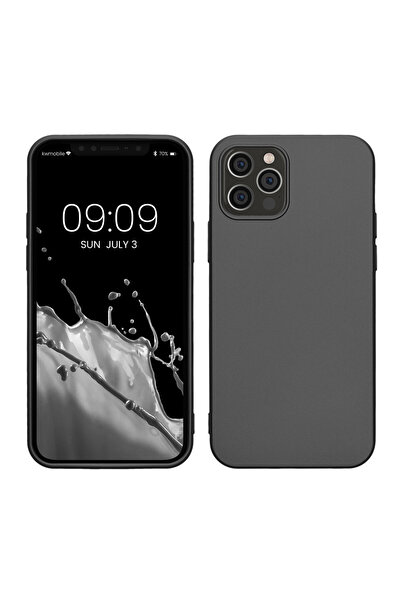 KWmobile Case for Apple iPhone 12/iPhone 12 Pro, Gray, Silicone, KWM000013WJ007C