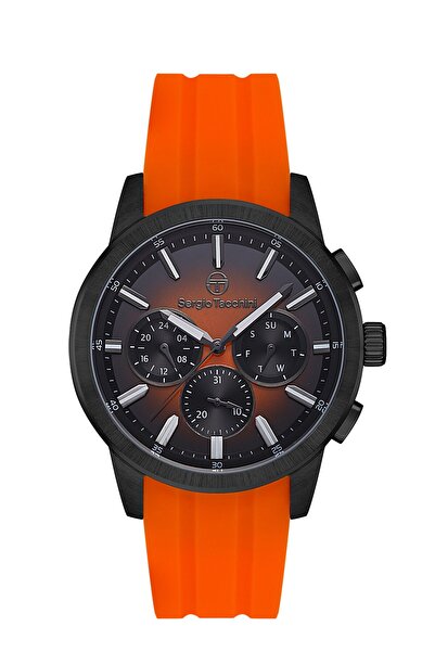 Sergio Tacchini Men's Wristwatch Esst.B.10419-4, Silicone Strap, 45 mm Case Diameter