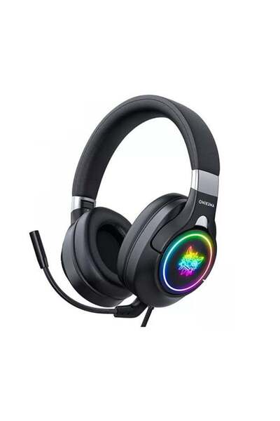 Onikuma سماعة رأس ستيريو سلكية K15 مزودة بميكروفون RGB للكمبيوتر الشخصي