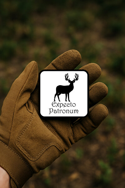 AHWALL شارة/شريط/شعار سحري بتصميم مميز مع شكل غزال وكتابة 'إكسبيتو باترونوم'