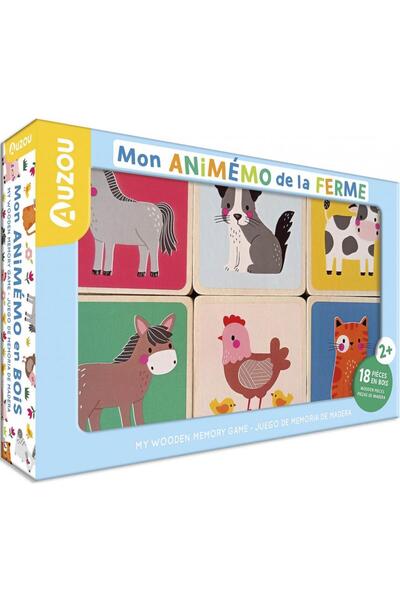 Auzou Jocul meu de memorie din lemn - Ferma