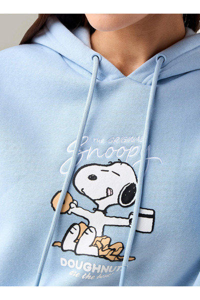 SP Characters Hooded Sweatshirt with Snoopy Print