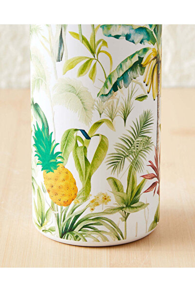 REDTAG Green Leaves Print Water Bottle (500ml)