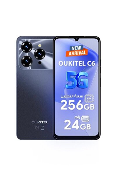 oukitel The C6 is a dual-SIM phone with 8GB of RAM and 256GB of storage, and it supports 5G technology.