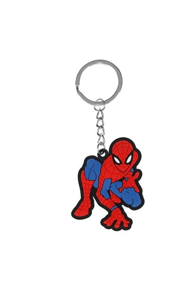 OEM Μπρελόκ με φιγούρα Spiderman από καουτσούκ 5cm Μπλε/Κόκκινο