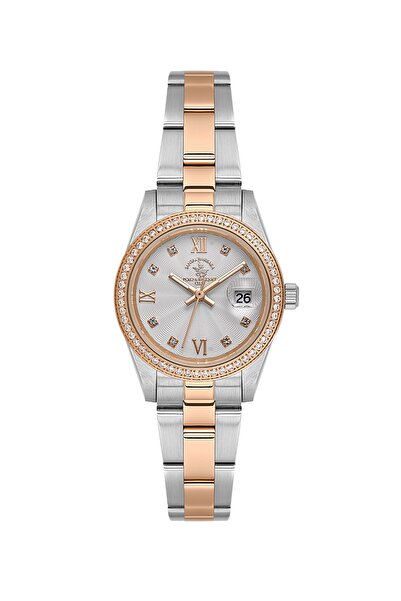 Santa Barbara Polo & Racquet Club ساعة يد نسائية ESSB.D.10035-6، سوار معدني، ...