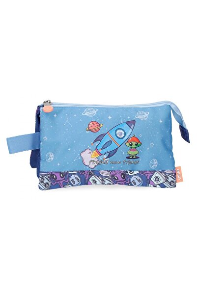 Enso Penar baieti, New Friends, 3 compartimente, albastru, 12x22x5 cm