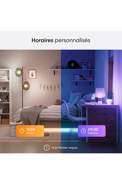 Nanoleaf Matter Essentials 2 Pack Wi-Fi Smart LED Bulbs E27 RGBW (Pack of 2)