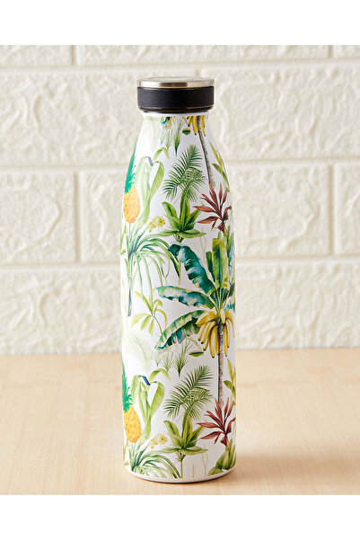 REDTAG Green Leaves Print Water Bottle (500ml)