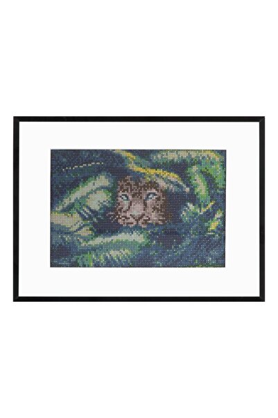 Bookidz Pictură cu diamant Panteră în junglă, 30x40cm