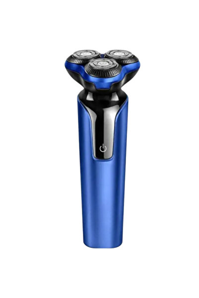 KRAWN Electric Shaver Three-Head Rotary High-Power Shaving Knife With Nose Hair Trimmer Sideburns Knife