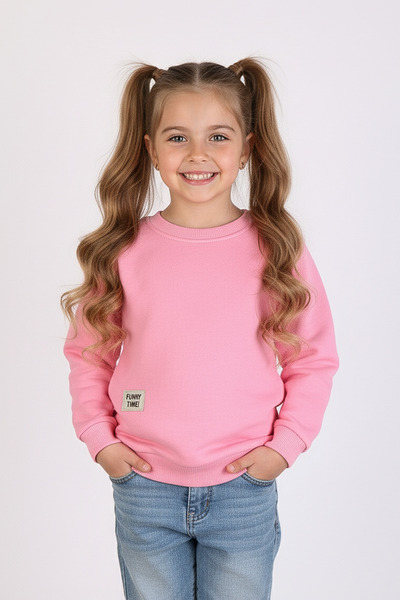 kinderos guler rotund Hanorac gros pentru copii tricou - 26K 1626