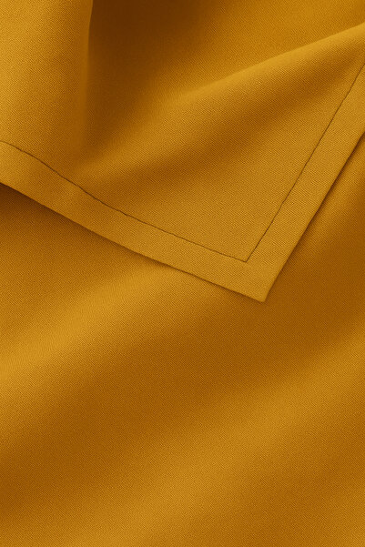 De'Vor Velvet Textured Tablecloth |   Stylish, Soft, Stain-Resistant Mustard Tablecloth