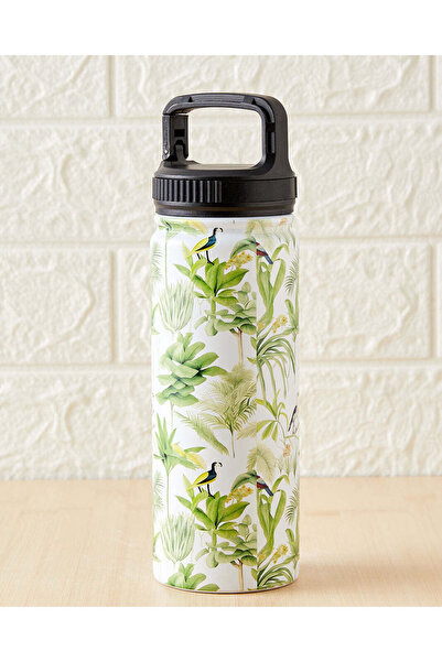 REDTAG Green Print Water Bottle (520ml)