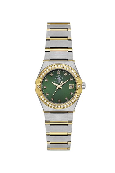 Santa Barbara Polo & Racquet Club ساعة يد نسائية ESSB.B.10656-4، سوار معدني، ...