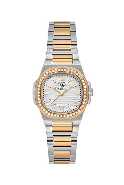 Santa Barbara Polo & Racquet Club ساعة يد نسائية ESSB.B.10658-5، سوار معدني، ...