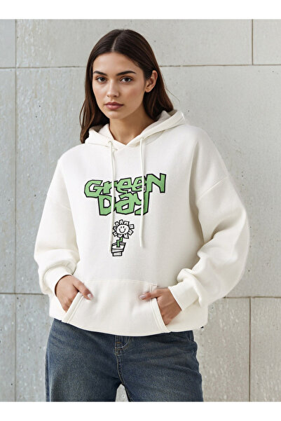 SP Characters Oversized Hoodie with Green Day Print