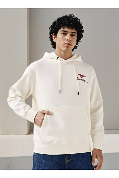 SP Characters Men Oversized Mustang Print Hoodie