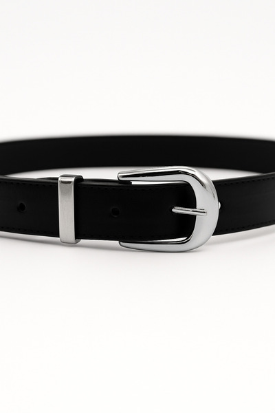 UCCELLO Γυναικεία μαύρη ζώνη από συνθετικό δέρμα – για κομψά συνδυασμούς καθη...