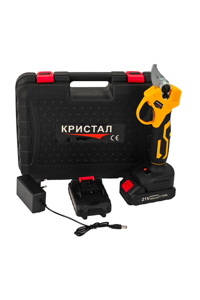 DDT Foarfece pentru viță de vie și crengi, DDT-CRISTAL, 2 baterii 21 V, 2 Ah,...