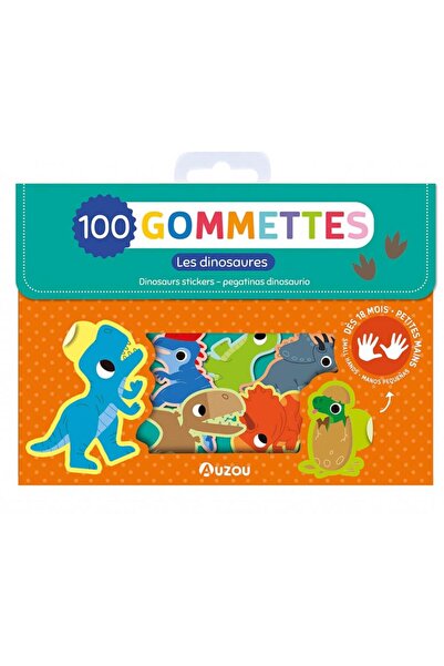 Auzou Set cu 100 de abtibilduri - Dinozauri