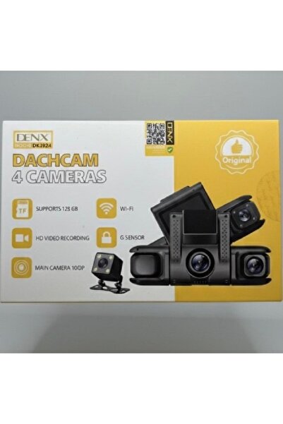 Denx كاميرا سيارة داش كام 4 في 1 مزودة بشاشة للتحكم بدقة 1080P