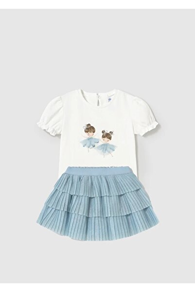 MAYORAL تنورة من التول المبطن ذات طيات للفتيات 1901