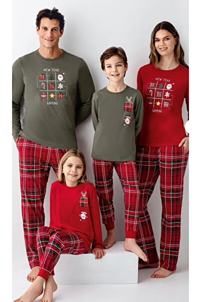 Arnetta Father-Son New Year, Winter Themed 100% Cotton Pajama Set (Sold Separately)