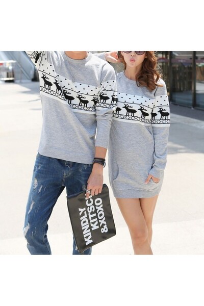 exclusives.ro Couples sweater set - Deers - one size - elastic - Christmas - festive - matching sweater